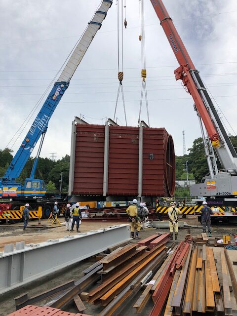 勿来入口ダクト上架1